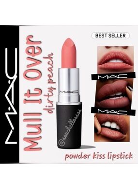 Mull It Over | Powder Kiss Lipstick | Mac Cosmetics | Brand New in Box